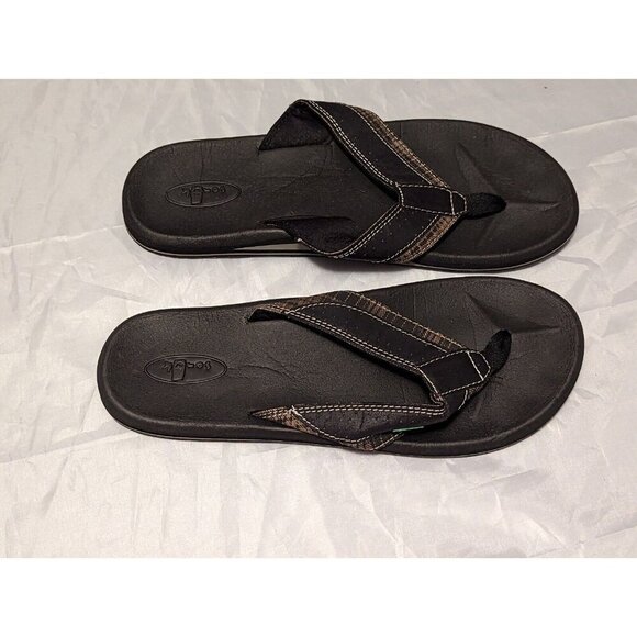 Sonuk Black Yoga Mat Flip Flop Sandals Mens 11 - Picture 2 of 8